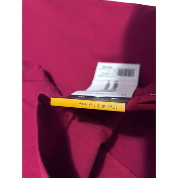 Rafaella Comfort Slim Ankle Chilipepper Red Slip On Pants Size 12 NWT - Picture 6 of 12